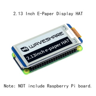 2.13inch e-Paper E ink Epaper Display Screen Board HAT Starter Kit for RPI 0 Raspberry Pi Zero 2 W WH 2W 3B Plus 3 4B 4