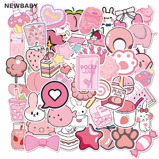 Newbaby 50 ชิ้น อะนิเมะ สติกเกอร์รถ สําหรับแล็ปท็อป กระเป๋าเดินทาง รถจักรยานยนต์ กระเป๋าเดินทาง สติกเกอร์