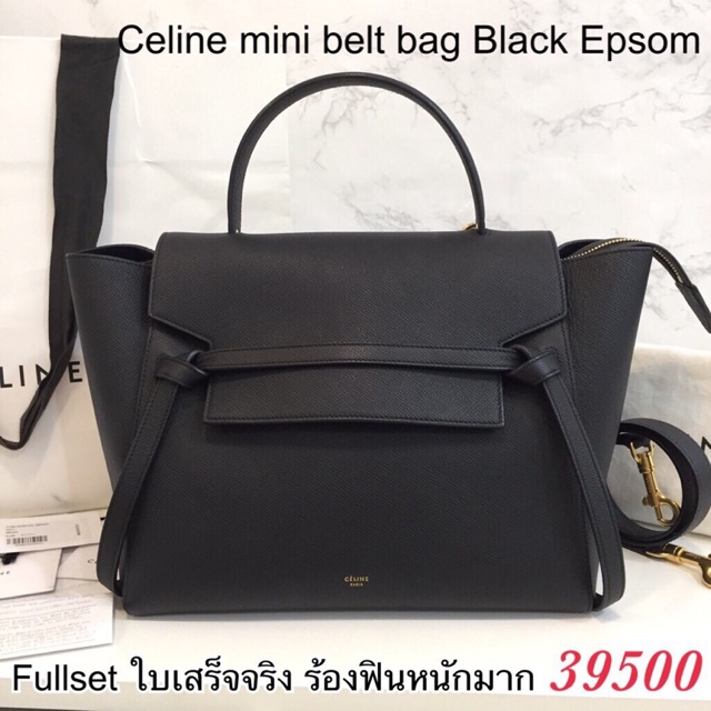 Celine Mini Belt Bag Black Epsom