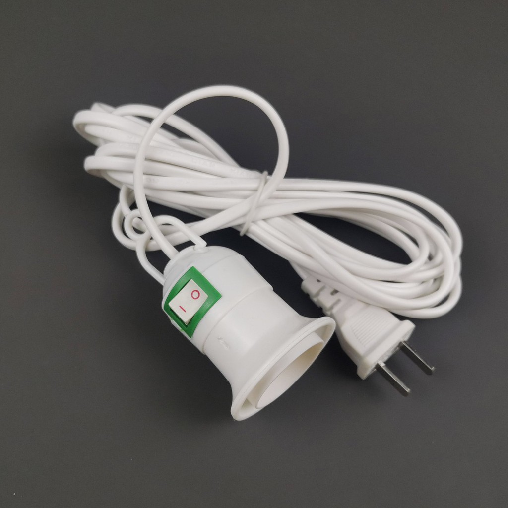 สายขั้วไฟ E27 ขนาด 4 เมตร ราคาถูก คุณภาพดี ขั้วไฟ ขั้วไฟE27