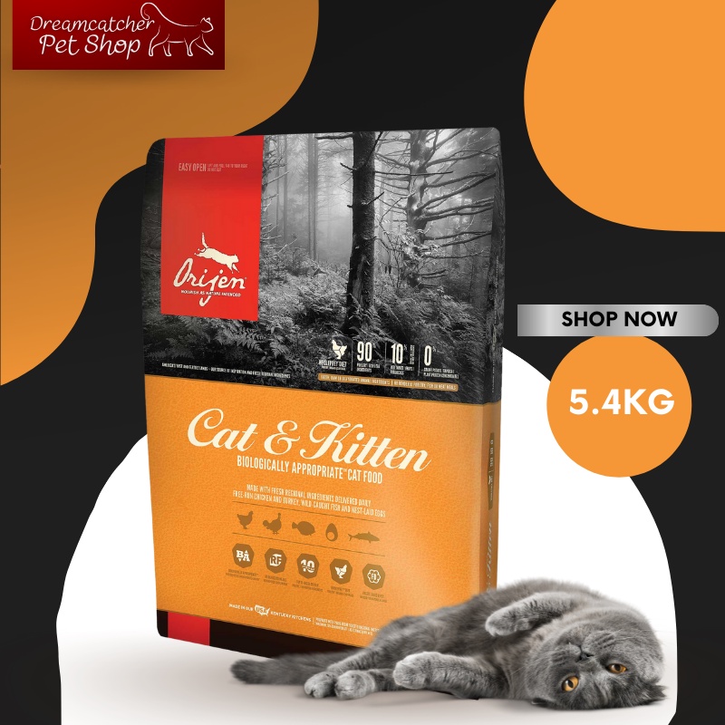 Orijen Cat&Kitten ลูกแมวอายุ 4-12เดือน 5.4 กิโลกรัม