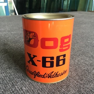 กาวยาง กาวตราหมา กระป๋องสีส้ม  DOGS x-66 (550 ml)