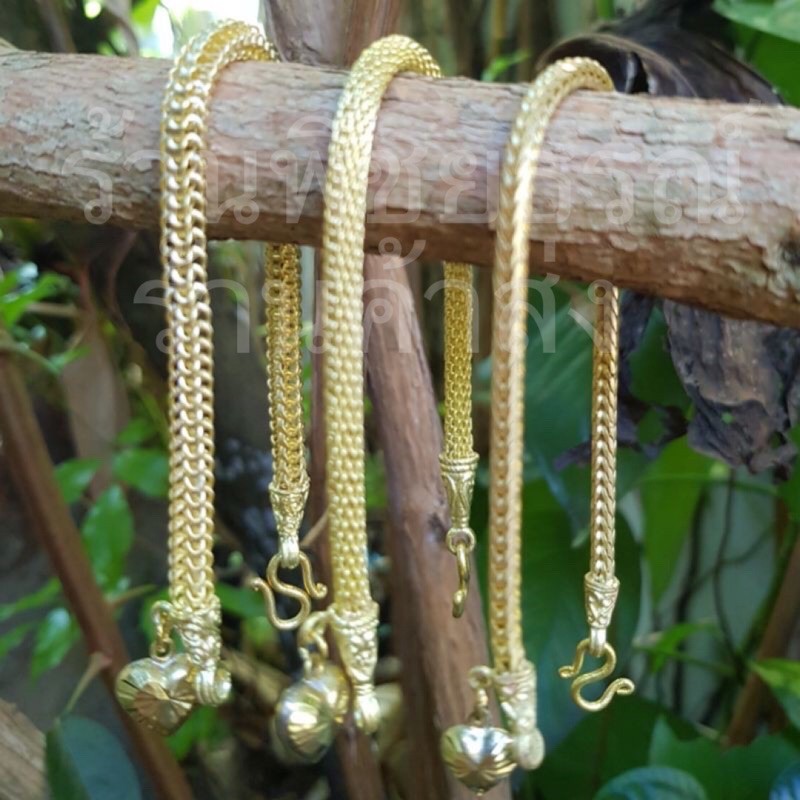 สร้อยข้อมือทองเหลือง งานทองเหลืองแท้ไม่ได้ชุบทอง ขนาด6มิลความยาว6.2-7.2นิ้วสวยเหมือนทองจริง