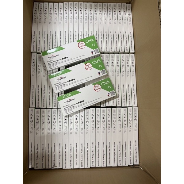 Gica Testsealabs Rapid Test Kit Covid 19 Antigen Test Cassette ( Nasal&amp;Saliva) ชุดตรวจหาเชื้อ Covid 19 ( Antigen Test  C