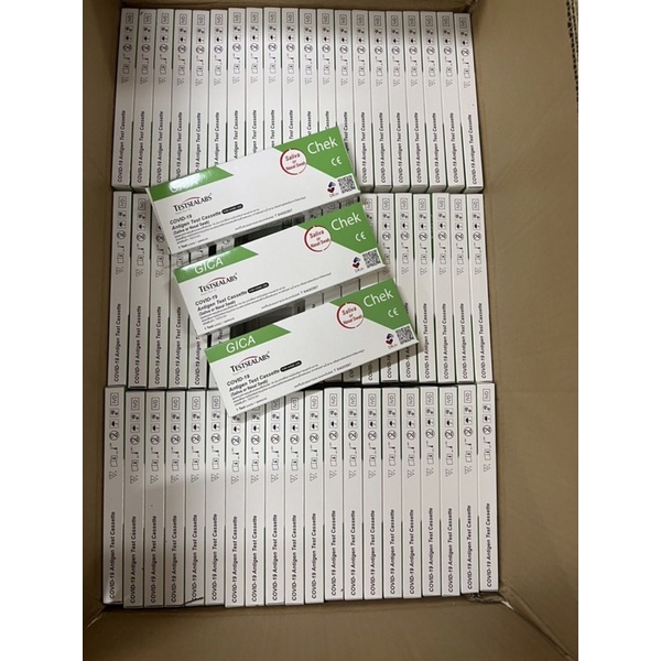 Gica Testsealabs Rapid Test Kit Covid 19 Antigen Test Cassette ( Nasal&Saliva) ชุดตรวจหาเชื้อ Covid 