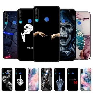 เคสโทรศัพท์มือถือ ซิลิโคนนิ่ม tpu สีดํา สําหรับ Huawei Y7P case 6.39 นิ้ว Y 7P 2020 Y7 P ART-L28