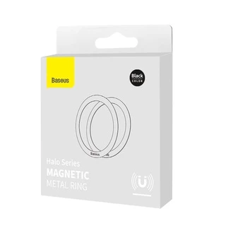 Baseus Magnetic Ring Series แผ่นโลหะแม่เหล็กสำหรับชาร์จไร้สาย Magsafe สําหรับ iPhone 14/13/12/11/XS อุปกรณ์เสริมมือถือ