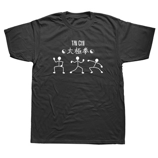 เสื้อยืดคอกลม แขนสั้น ผ้าฝ้าย พิมพ์ลาย Tai Chi Yin Yang สไตล์จีน สําหรับผู้ชาย