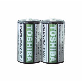 ถ่านToshiba ขนาดD  Super Heavy Duty 1.5V แพค2ก้อน ของแท้