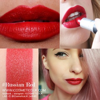 Beauty-Siam แท้ทั้งร้าน !! MAC LIPSTICK # RUSSIAN RED (NO BOX)