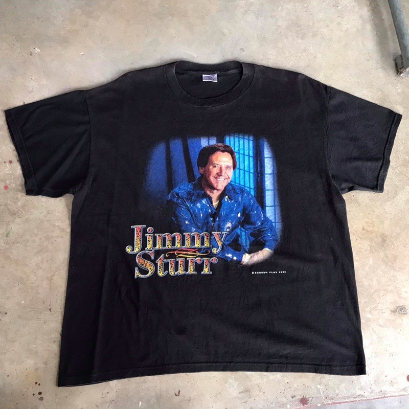 vtg.T-Shirt เสื้อวง JIMMY STURR SCREEN PLAY 2000 10 TIME GRAMMY WINNER JIMMY STURR & HIS ORCHESTRA