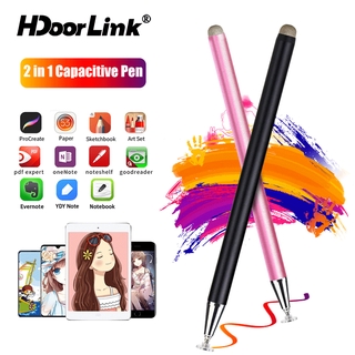 Hdoorlink ปากกาทัชสกรีน ปากกาเขียนหน้าจอ แบบสากล 2 In 1 สําหรับ Iproduct pad Android