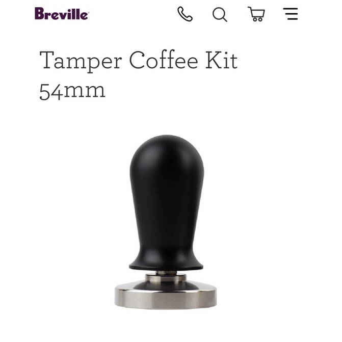 Breville tamper for Breville Barista Express, BES870XL, BES870BSXL, BES878BSS, BES880BSS, BES840XL