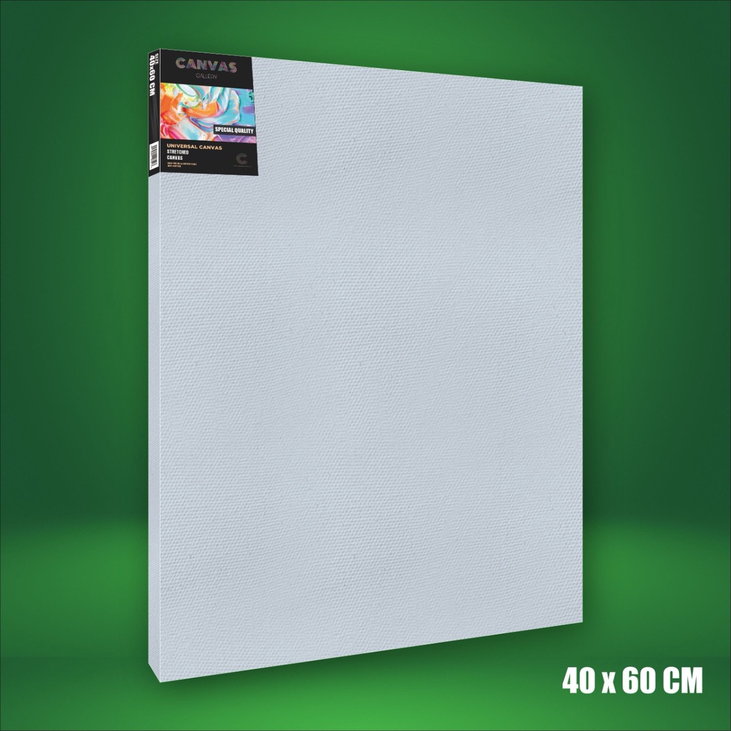 40X60 CM PAINTING CANVAS / WHITE CANVAS 40X60 CM / STRETCHED CANVAS - คุณภาพสูง (BIG WOOD)