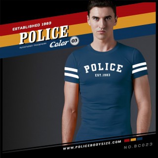 [BIGSIZE] เสื้อยืด Police รหัส BC023