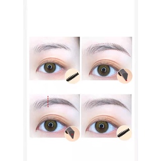 ดินสอเขียนคิ้ว Eyebrow pencil กันน้ำ ดินสอเขียนคิ้ว กันน้ำ Gold set แท่งสีทอง 2in1มีแปรงปัดคิ้วในตัว