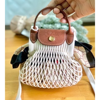 LONGCHAMP LE PLIAGE  FILET CROSSBODY EXTRA SMALL ตาข่ายสุดฮิต