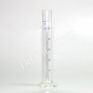 กระบอกตวงแบบแก้ว (Graduated Cylinder) 50ml.