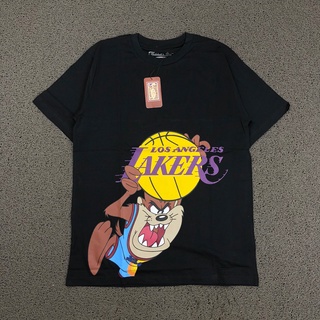 Mitchell&amp;ness SPACE JAM TAZMANIA เสื้อยืดพรีเมี่ยม สีดํา