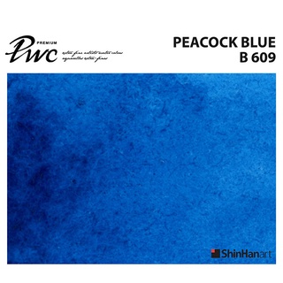 ShinHan PWC 609 B Peacock Blue 15ml (S1214152-0609) / สีน้ำเกรด Premium Artist 15ml 609 แบรนด์ ShinHan ประเทศเกาหลี