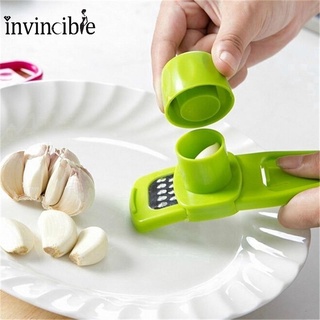 Multifunctional Manual Press Garlic Crusher/ Stainless Steel Ginger Garlic Planer Chopper Grater/ Kitchen Utility Gadgets