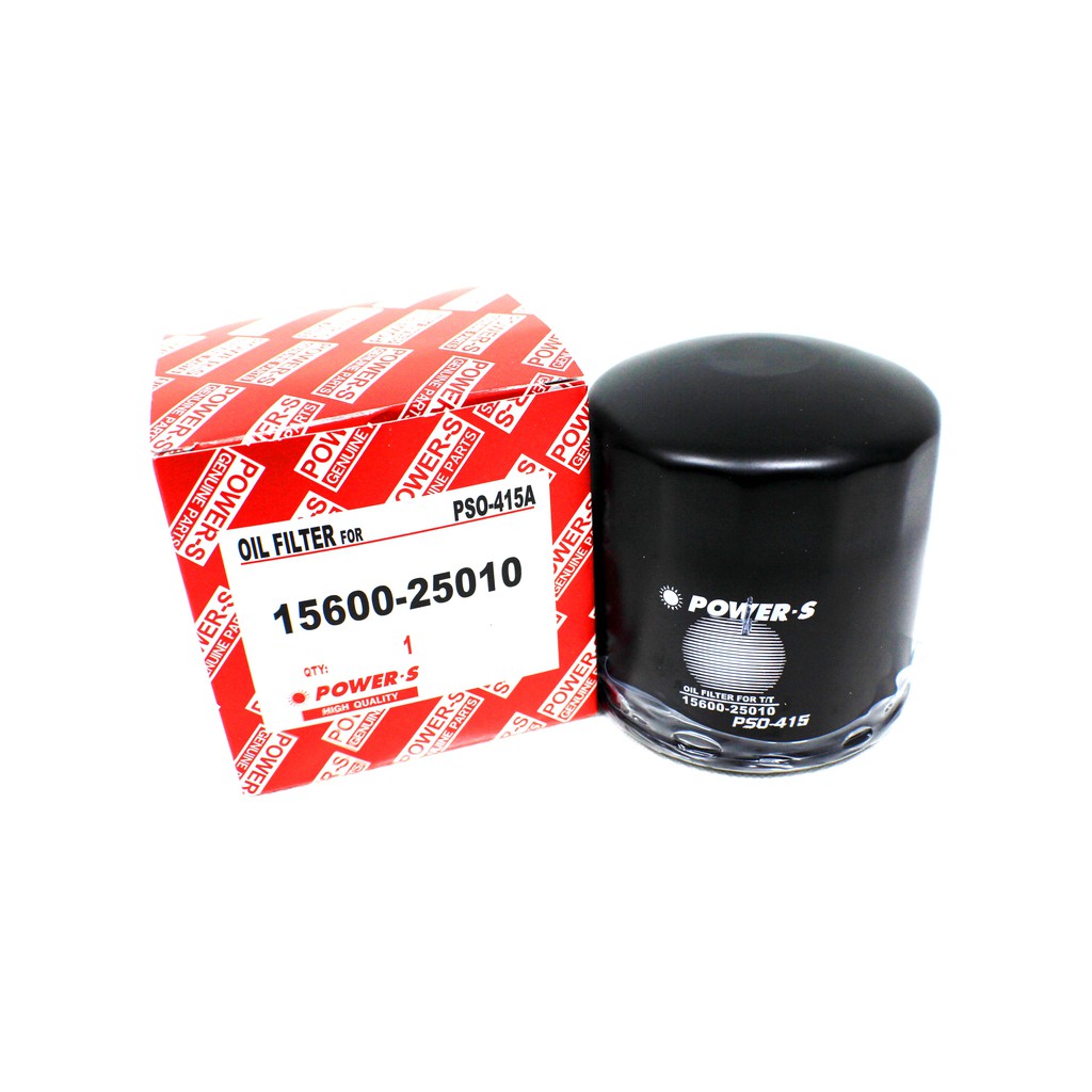 POWER-S ไส้กรองนํ้ามันเครื่องยนต์ TOYOTA TIGER D4D, CELICA, COROLLA 2T รหัสอะไหล่แท้ 15600-25010 (รห