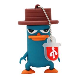 USB Flash Drive PenDrive Funny Lovely Perry The Platypus Shape Flash Memory 2.0 Pen Memory U Disk 4G 8G 16G 32GB 256GB USB Drive