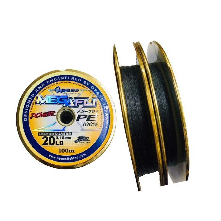 Opass Megafli PE 100% 20LB 100m สายถัก *Clearance*