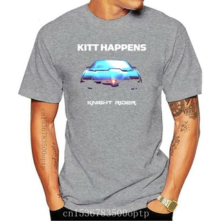 ถูกสุดๆพร้อมส่ง เสื้อยืดแขนสั้น ผ้าฝ้าย 100% พิมพ์ลาย Knight Rider Kitt Happens Muscle Car 80S Action Tv หลากสี แฟชั่นฤ