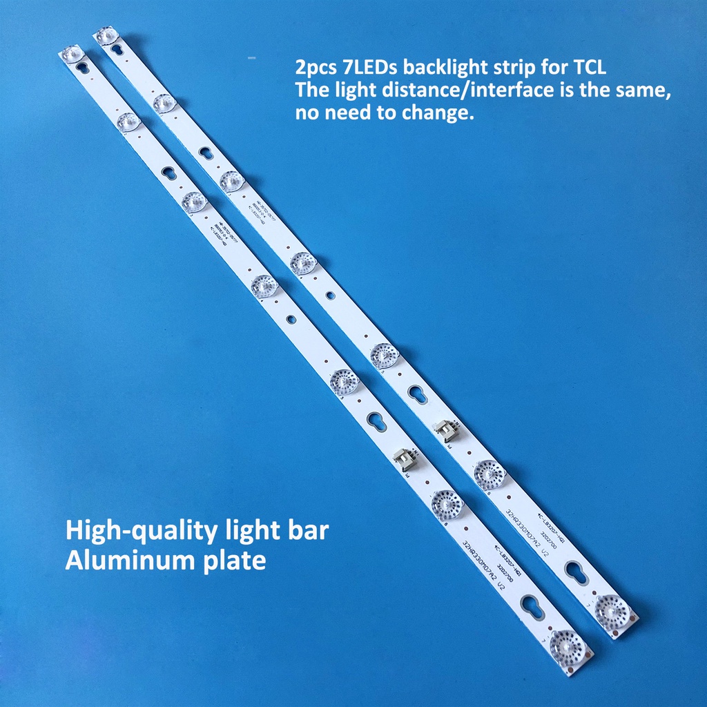 พร้อมแถบแสดงผลแบ็คไลท์สําหรับ TCL L32F1680B 32D2700 32HR330M07A2 V2 W320CS0T ชุดละ 2 ชิ้น ttc W320CS