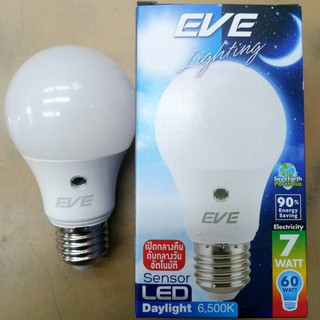 หลอด LED EVE A60 SENSOR  E27  7 w มี2แสง Daylight &amp; Warmwhite