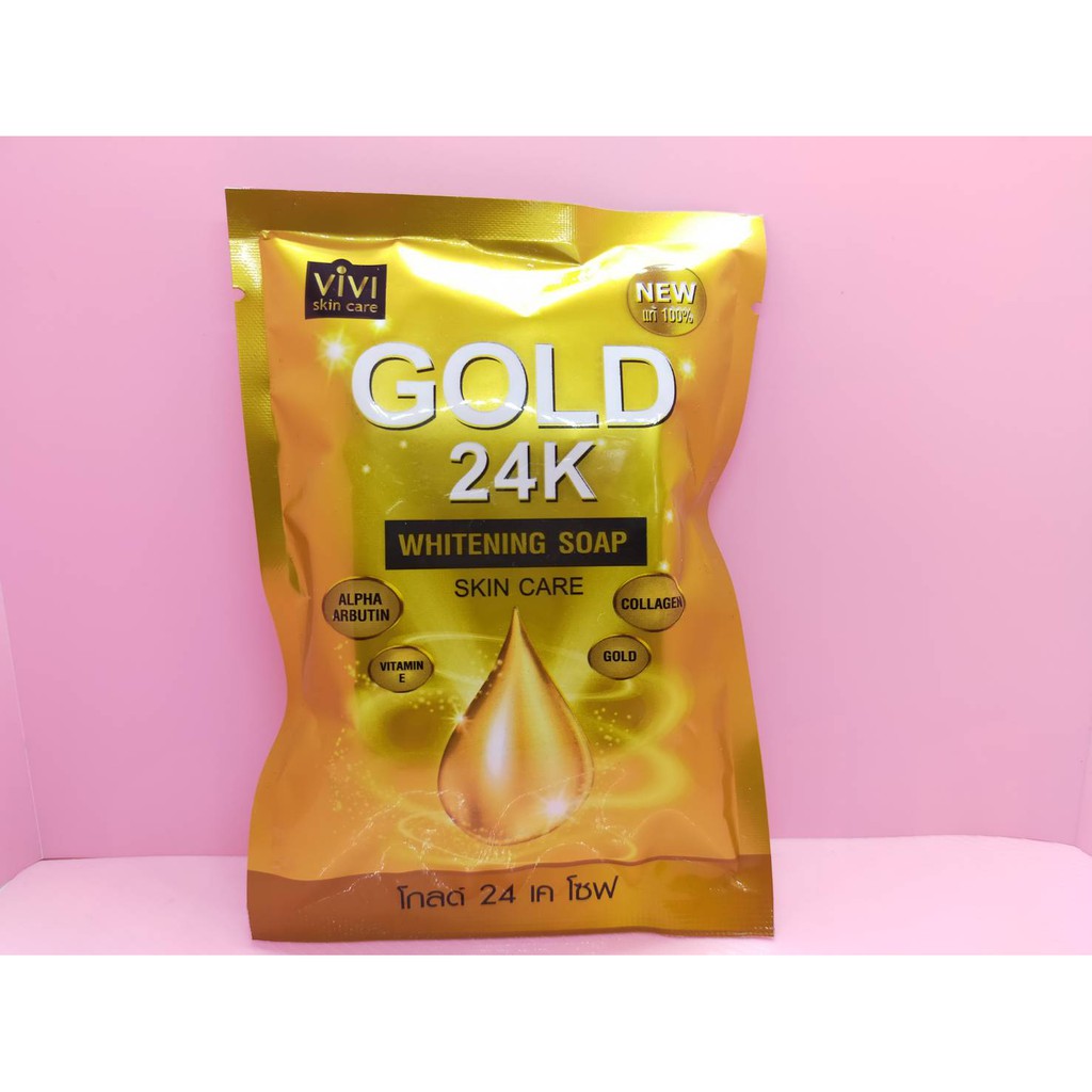 gold 24k whitening soap review