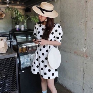 polka dot mini dress วินเทจสุดๆ