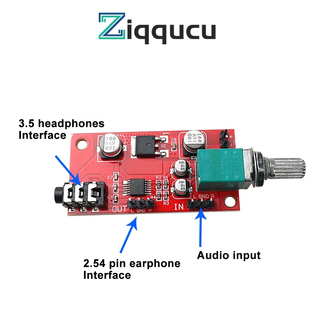 ZIQQUCU MAX4410 บอร์ดขยายเสียงหูฟัง DC3V-12V ช่องคู่ ขนาดเล็ก แบบเปลี่ยน NE5532
