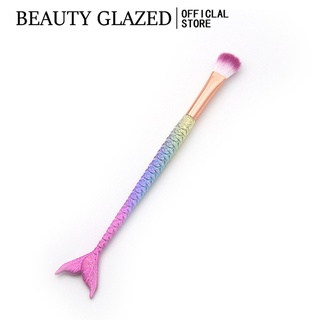 BEAUTY GLAZED 1 ชิ้นแปรงอายแชโดว์ Little Mermaid Tail Shape