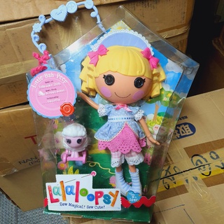 NEW HOT Lalaloopsy 12" Tall Button Rag Doll Little Bah Peep+Pet White Sheep RARE