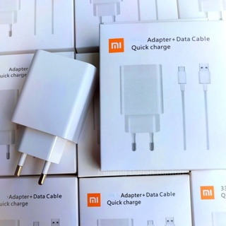 อะแดปเตอร์ชาร์จเทอร์โบ 27W Xiaomi Mi + สายชาร์จ Type C สีดํา