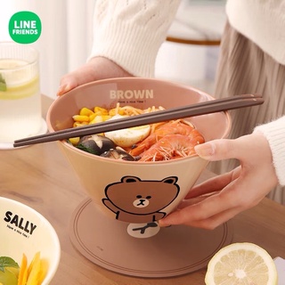 LINE FRIENDS ชามใส่บะหมี่ ก๋วยเตี๋ยว ลายการ์ตูนน่ารัก