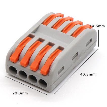 Sentoshi ตัวต่อสายไฟ เต๋าต่อสาย เชื่อมต่อสายไฟ 2ช่อง 3ช่อง 5ช่อง Terminal PCT Connector - รูปที่ 6
