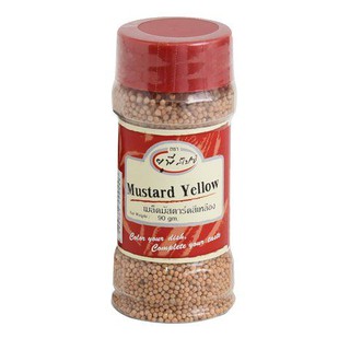 Mustard Yellow Seeds 90g. เมล็ดมัสตาร์ดสีเหลือง 90 กรัม