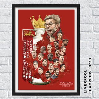 โปสเตอร์ Liverpool Champions 19/20