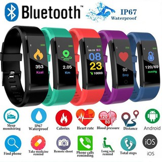 ⌚bestchoice⌚พร้อมส่ง Smart watch หน้าจอสี นับก้าวเดิน วัดอัตราการเต้นของหัวใจ สามารถแจ้งเตือน และเชื่อมต่อ Bluetooth 01064