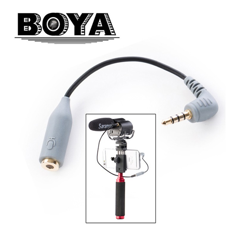 BOYA  BY-CIP2 Smartphone Adapter 3.5mm,Microphone Cable