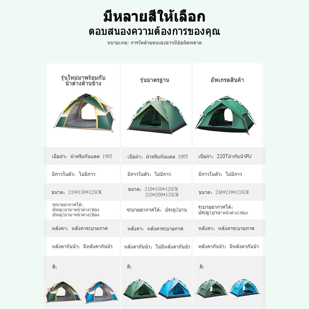 Qpio เต็นท์กางอัตโนมัติ สำหรับ 4-5 คน thumbnail 9