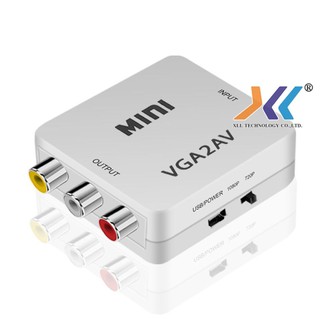 ตัวแปลงสัญญาณ VGA to AV TV RCA