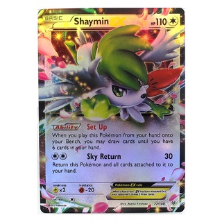 Shaymin EX 77/108 เชย์มี Pokemon Matt Card ภาษาอังกฤษ