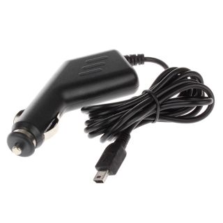 คุณภาพสูง Mini USB Car Charger สายสำหรับ GPS Navigator 5 V DC 1 A Mini USB Charger (สีดำ)