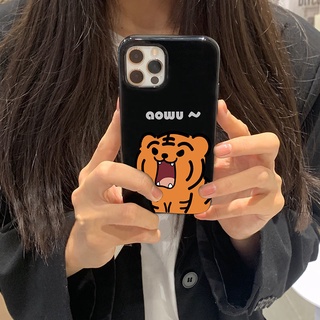 เคสโทรศัพท์มือถือนิ่ม กันกระแทก ลายเสือตลก แวววาว สําหรับ Iphone Apple 12pro max 11 xs 14 xr 13