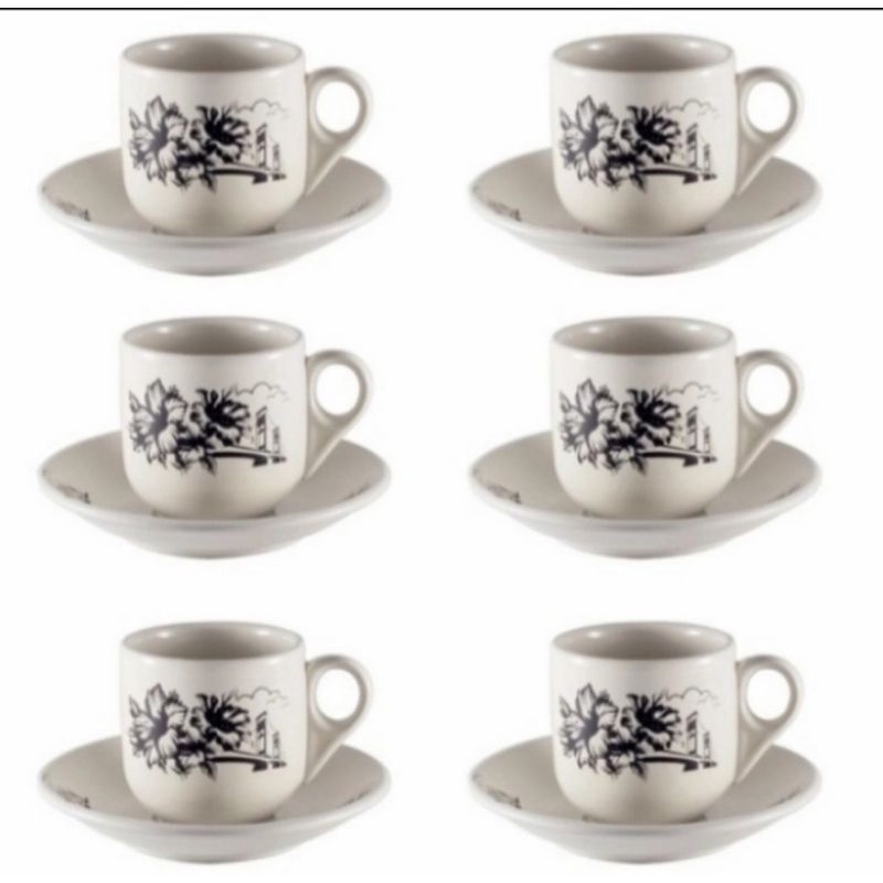1 ชุด 6 ชิ้น KOPO CERAMIC CUPS/COFFEE CUPS/TEA CUPS