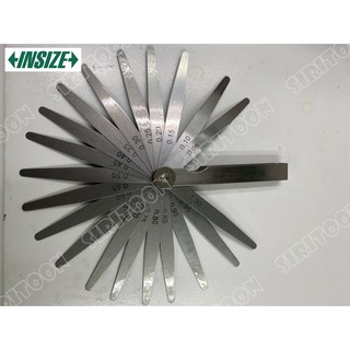 ฟิลเลอร์เกจ 20 ใบ ขนาด 0.05-1.00mm INSIZE รุ่น 4602-20 (Feeler Gage) (**สินค้าใหม่**)